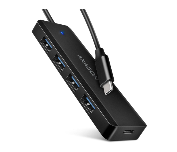 Axagon HUE-C1C, 4x USB 5Gbps TRAVEL hub, USB-C, USB-C - 1353427 - zdjęcie